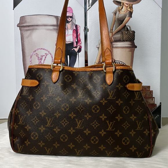 AUTHENTIC LOUIS VUITTON BATIGNOLLES HORIZONTAL TOTE BAG MONOGRAM CA0066 - Picture 2 of 14